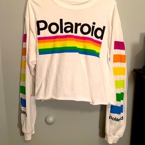 Polaroid Cropped Long sleeved Tee